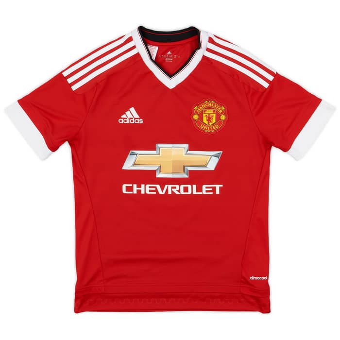 2015-16 Manchester United Home Shirt Martial #9 - 9/10 - (L.Boys)