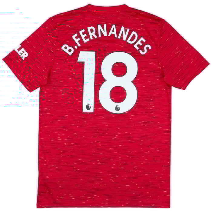 2020-21 Manchester United Home Shirt B.Fernandes #18 - 9/10 - (M)