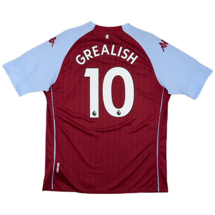2020-21 Aston Villa Home Shirt Grealish #10 - 8/10 - (XXL)