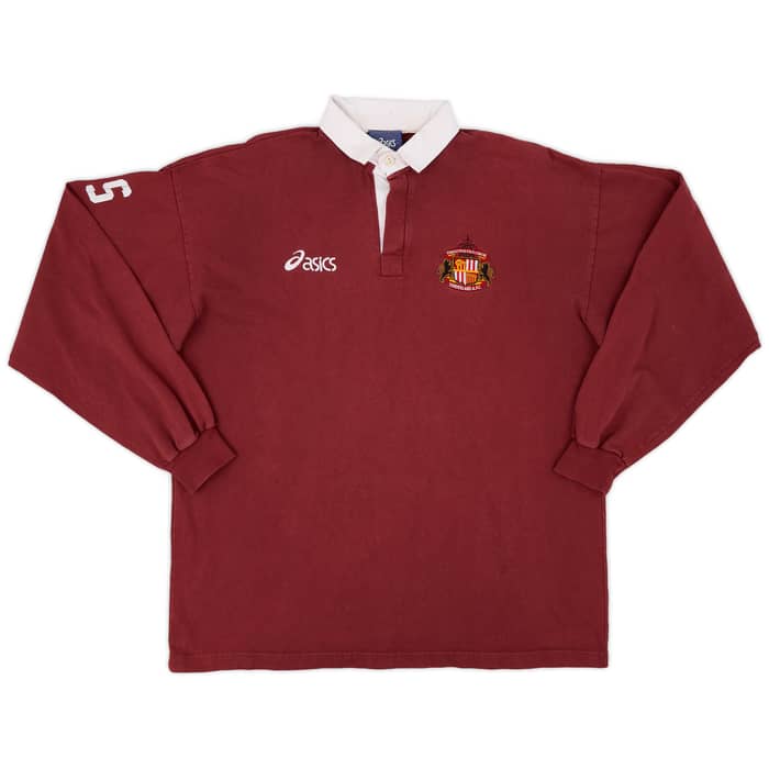 1998-00 Sunderland Staff Issue Asics Rugby Polo Shirt RS - 9/10 - (XXL)