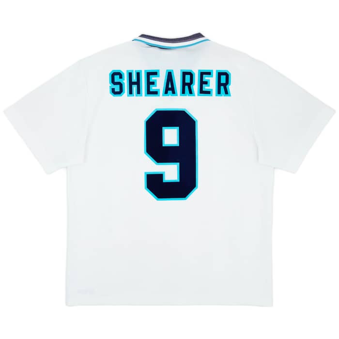 1995-97 England Home Shirt Shearer #9 - 7/10 - (XL)