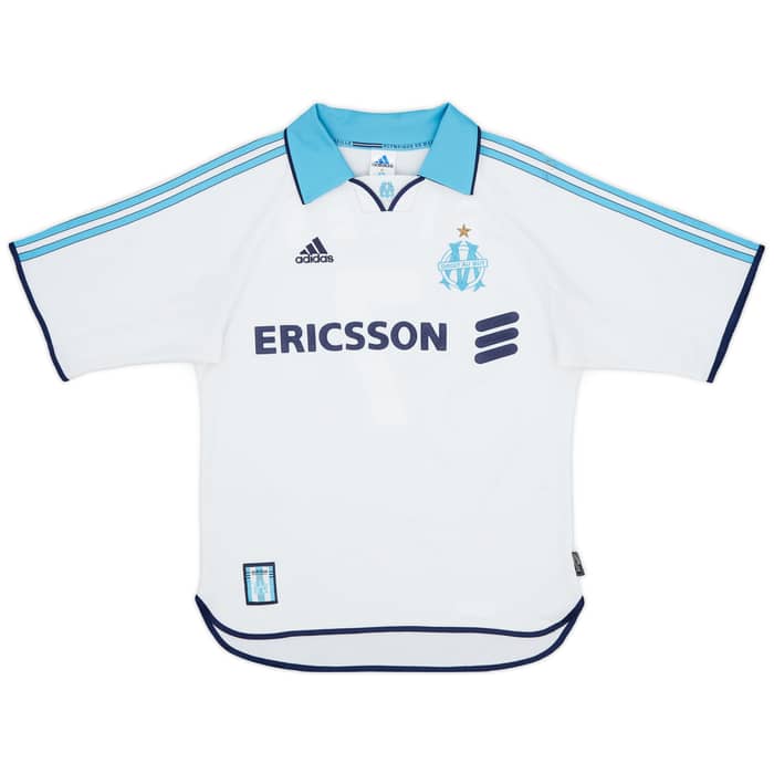 1999-00 Olympique Marseille Home Shirt Pires #7 - 8/10 - (S)