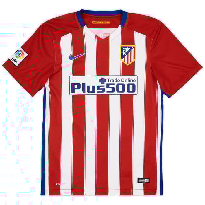 2015-16 Atletico Madrid Home Shirt Koke #6 - 8/10 - (S)