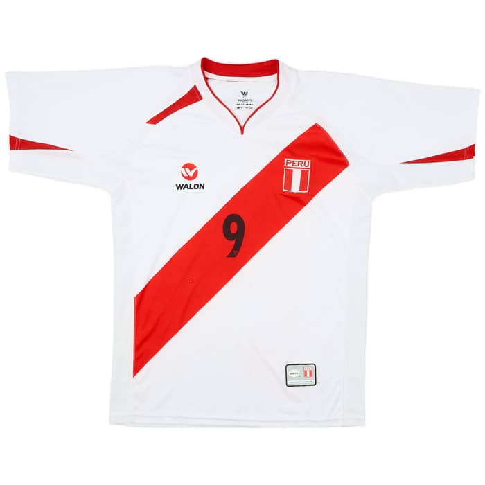 2007-09 Peru Home Shirt Guerrero #9 - 6/10 - (L)