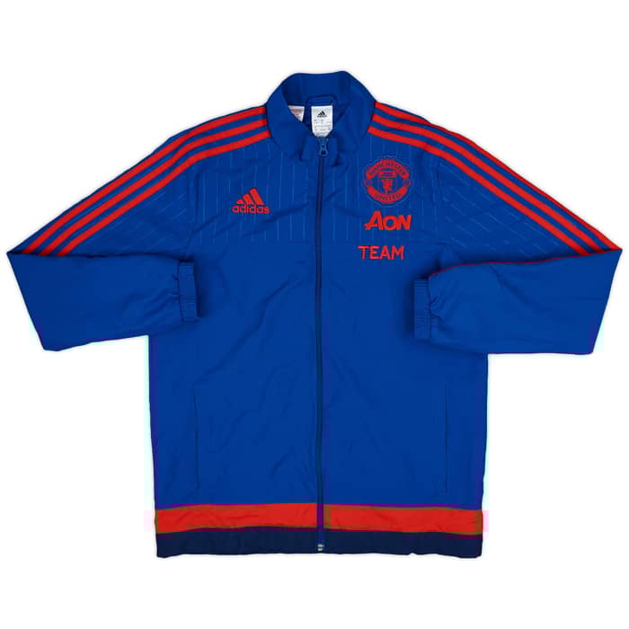 2015-16 Manchester United adidas Track Jacket - 8/10 - (XL.Boys)