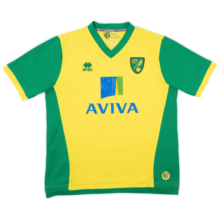 2013-14 Norwich Home Shirt - 6/10 - (XS)