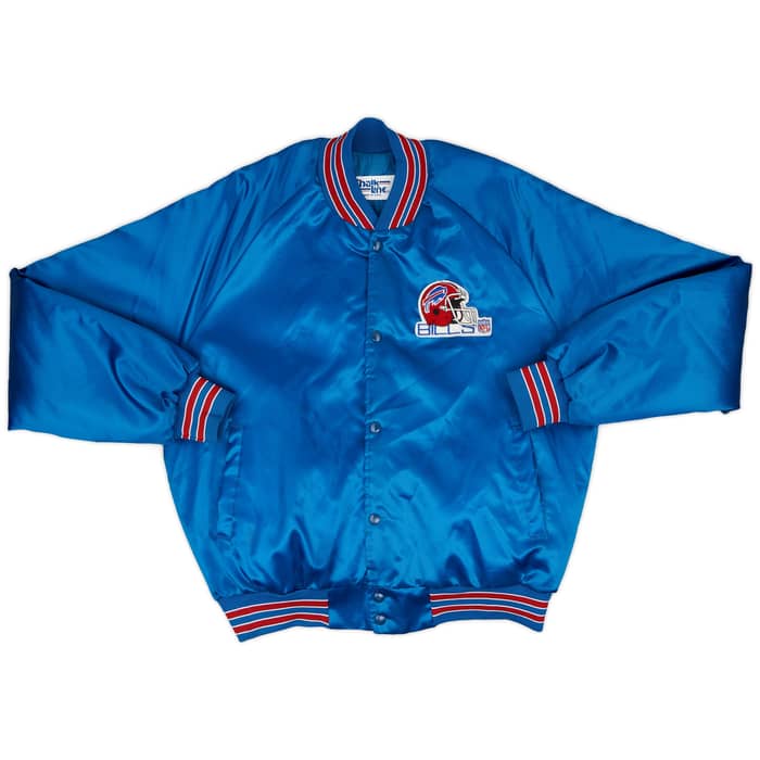 1990s Buffalo Bills Chalk Line Satin Varsity Jacket - 8/10 - (L)