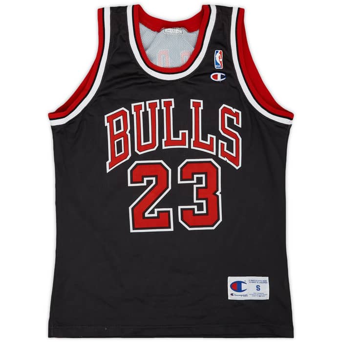 1997-98 Chicago Bulls Jordan #23 Champion Alternate Jersey - 8/10 - (S)
