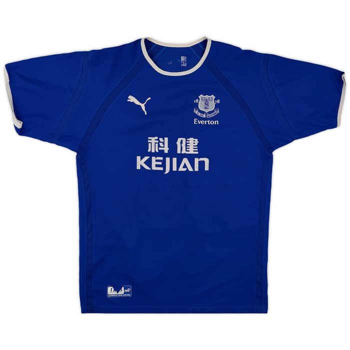 2003-04 Everton Home Shirt Gravesen #16 - 7/10 - (L)