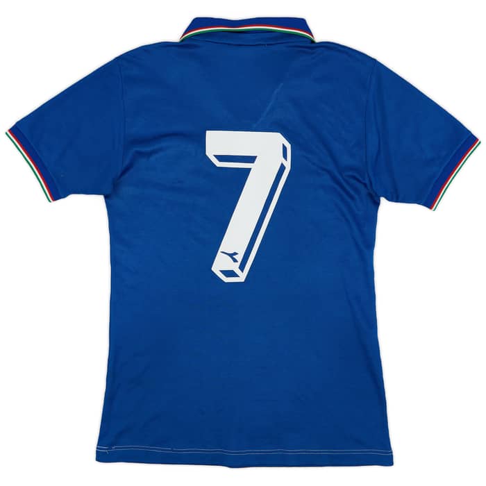 1986-90 Italy Home Shirt #7 - 7/10 - (M)