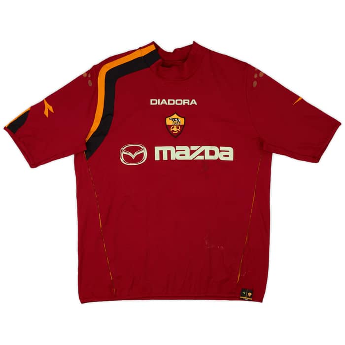 2004-05 Roma Signed Home Shirt Aquilani #23 - 5/10 - (XL)