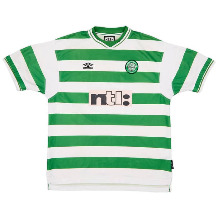 1999-01 Celtic Home Shirt Petrov #19 - 7/10 - (XXL)