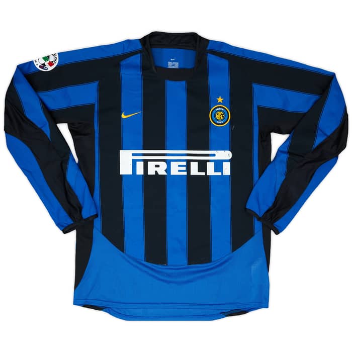 2003-04 Inter Milan Match Issue Home Shirt Vieri #32