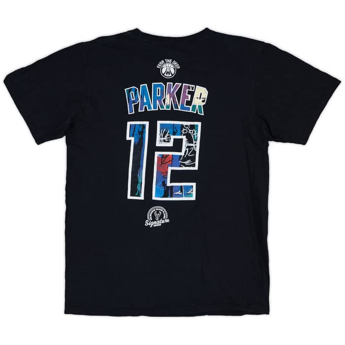 2015-16 Milwaukee Bucks Parker #12 adidas Tee - 7/10 - (M)