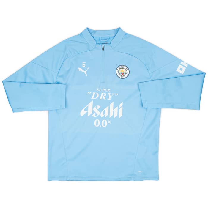 2023-24 Manchester City Player Issue 1/4 Zip Rain Top # - 9/10