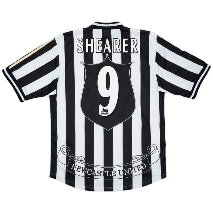1997-99 Newcastle Home Shirt Shearer #9 - 7/10 - (L)