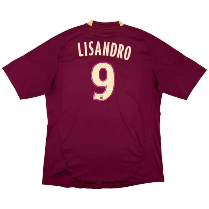 2010-11 Lyon Away Shirt Lisandro #9 - 6/10 - (XXL)