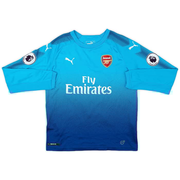 2017-18 Arsenal Away L/S Shirt Lacazette #9 - 7/10 - (M.Boys)