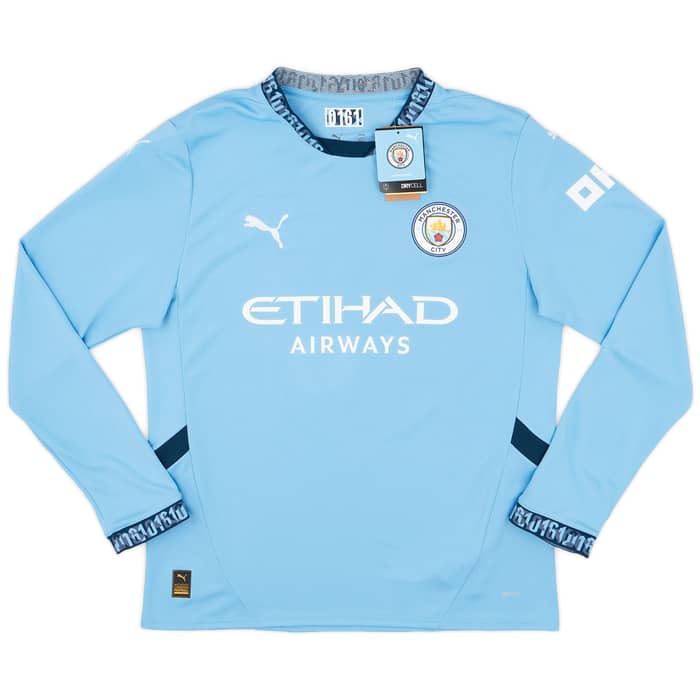 2024-25 Manchester City Home L/S Shirt Rodrigo #16