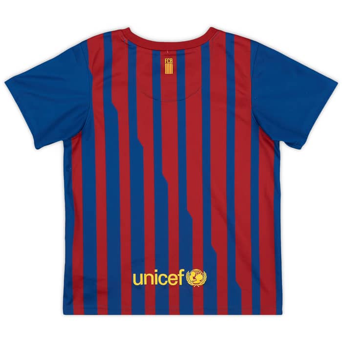 2011-12 Barcelona Home Shirt - 8/10 - (5-6 Years)