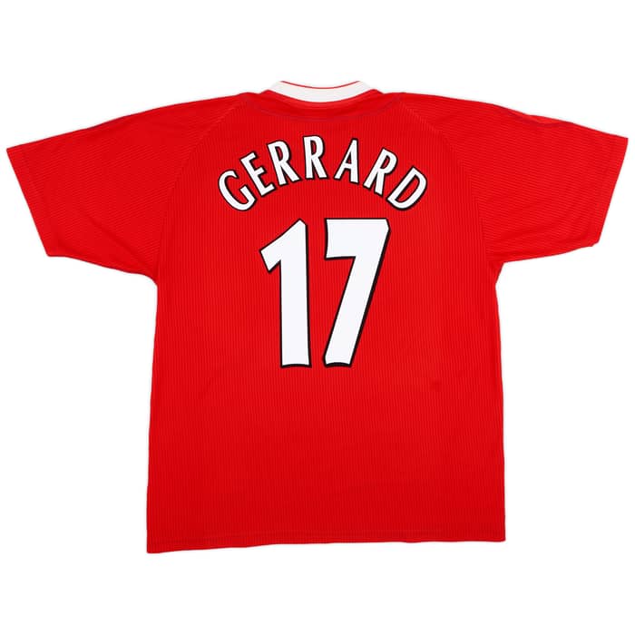 2002-04 Liverpool Home Shirt Gerrard #17 - 6/10 - (L)