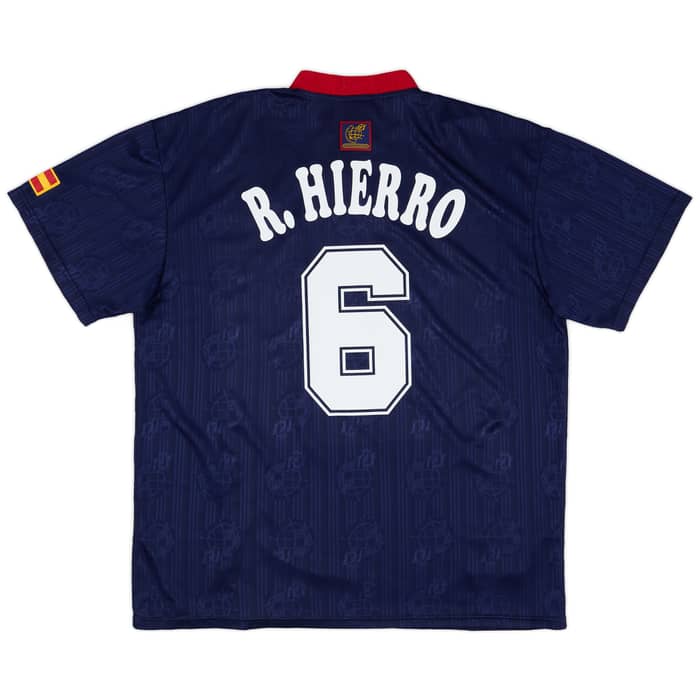 1996-98 Spain Away Shirt R.Hierro #6 - 9/10 - (XL)