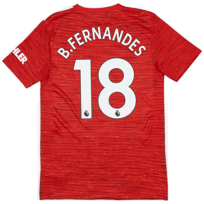 2020-21 Manchester United Home Shirt B.Fernandes #18 - 9/10 - (S)