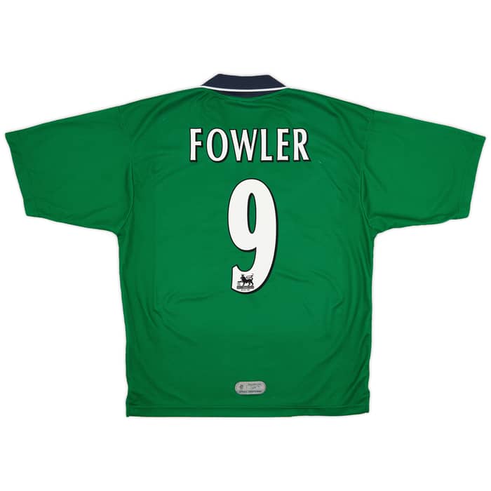 1999-00 Liverpool Away Shirt Fowler #9 - 6/10 - (M)