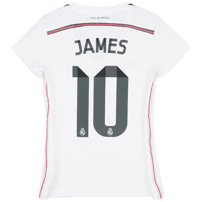 2014-15 Real Madrid Home Shirt James #10 - 5/10 - (Women's M)