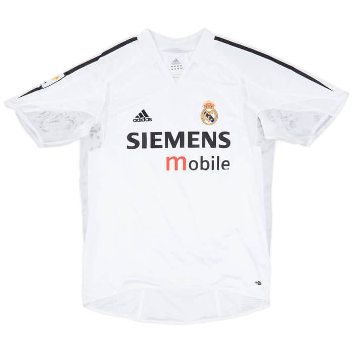 2004-05 Real Madrid Player Issue Home Shirt Figo #10 - 7/10 - (L)