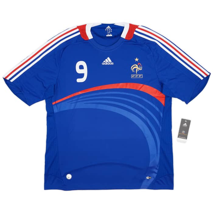 2007-08 France Home Shirt Benzema #9 (XL)