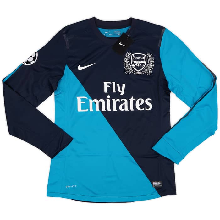 2011-12 Arsenal Player Issue Away L/S Shirt Arteta #8 (M)