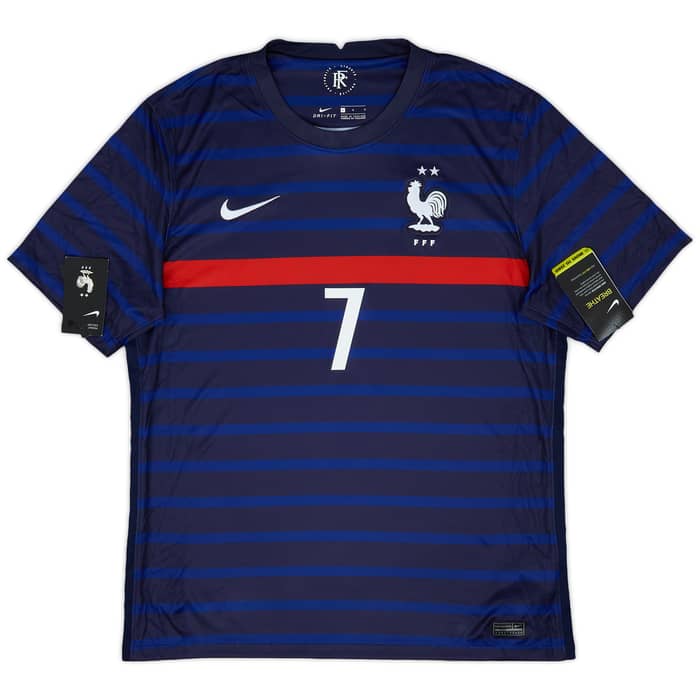 2020-21 France Home Shirt Griezmann #7 (L)