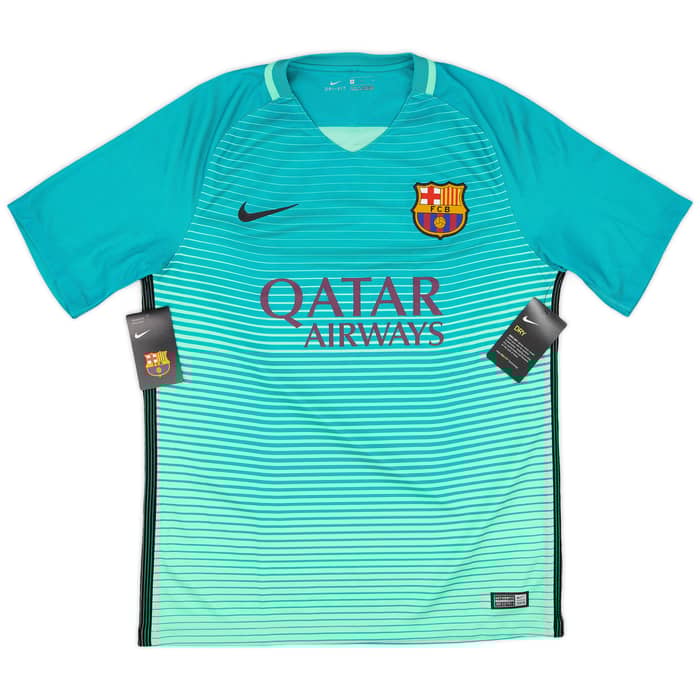 2016-17 Barcelona Third Shirt Suarez #9 (M)