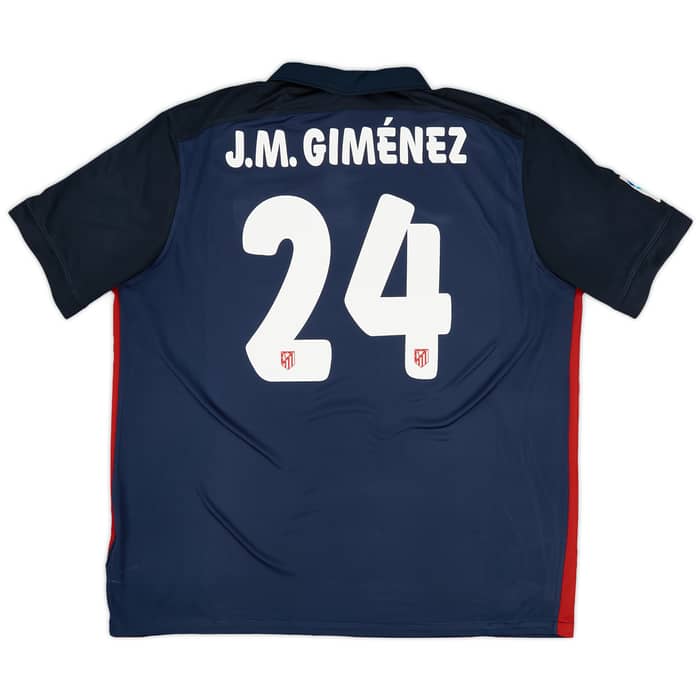 2015-16 Atletico Madrid Away Shirt J.M.Gimenez #24 - 7/10 - (XXL)