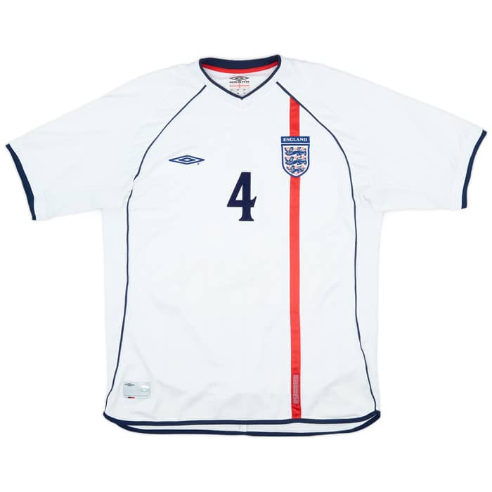 2001-03 England Home Shirt Gerrard #4 - 5/10 - (XL)