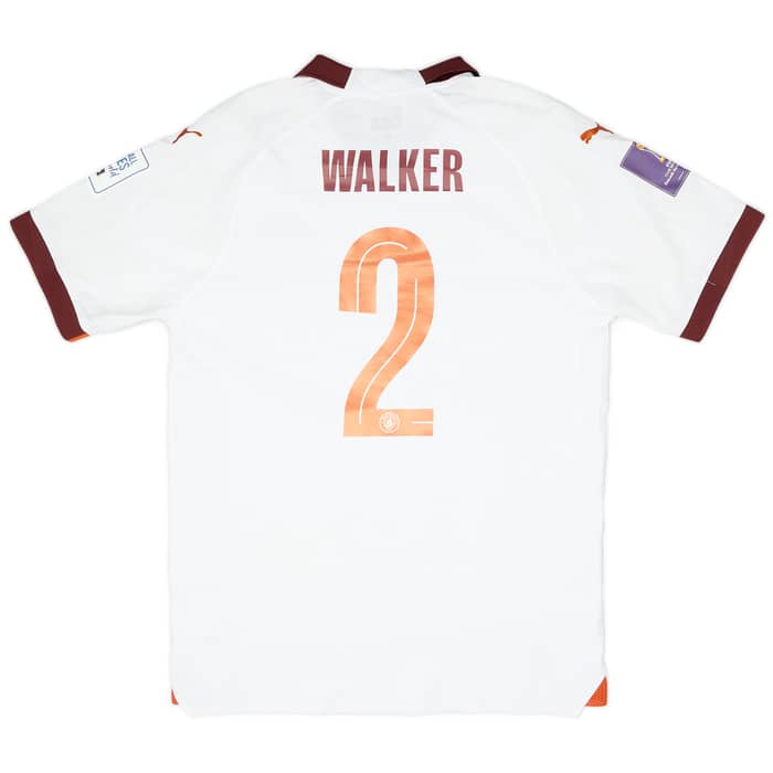 2023-24 Manchester City Match Issue Club World Cup Away Shirt Walker #2