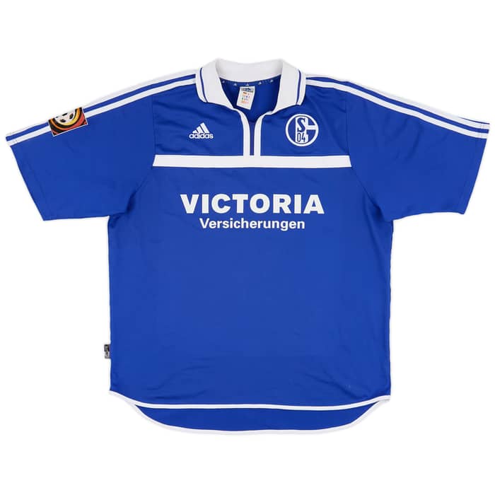 2001-02 Schalke Match Issue Home Shirt Matellan #3