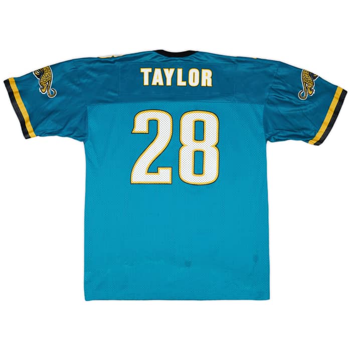 1998-00 Jacksonville Jaguars Taylor #28 Champion Home Jersey - 8/10 - (L)