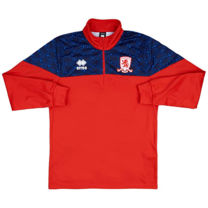 2023-24 Middlesbrough Errea 1/4 Zip Pre-Match Top (S)