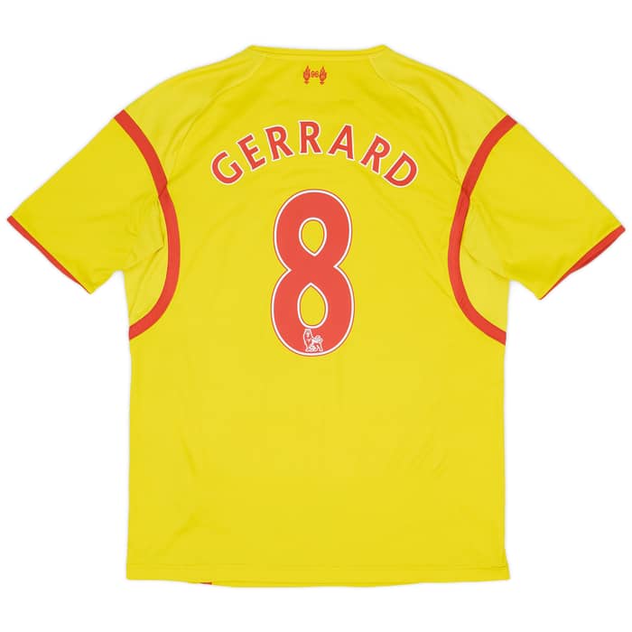 2014-15 Liverpool Away Shirt Gerrard #8 - 6/10 - (L)