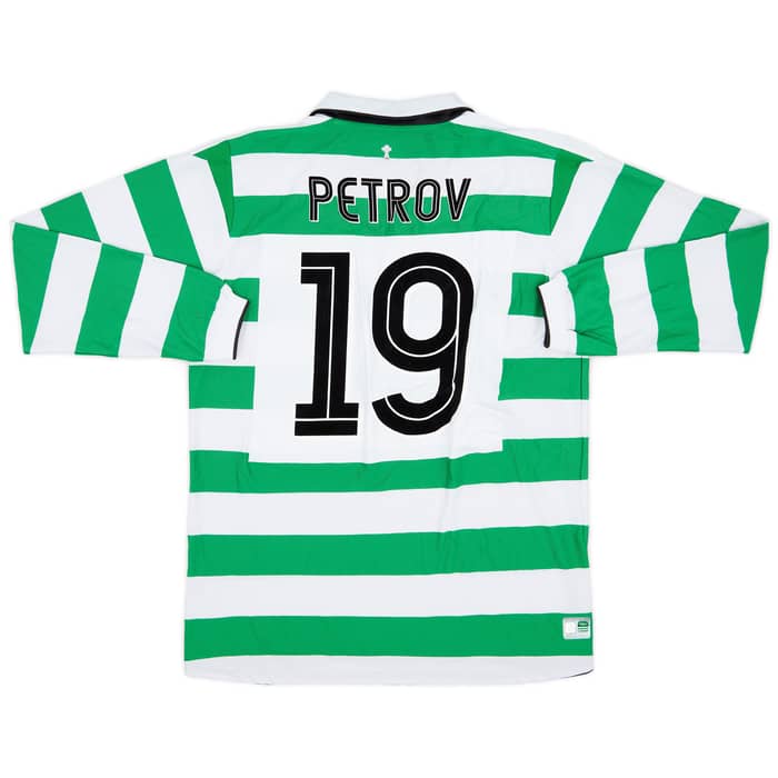 2004-05 Celtic Home L/S Shirt Petrov #19 (L)