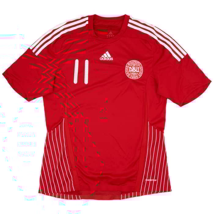 2007-10 Denmark Player Issue Home Shirt #11 - 8/10 - (L)