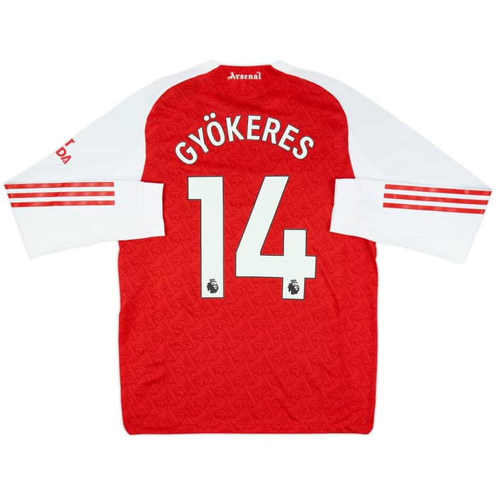 2025-26 Arsenal Authentic Home L/S Shirt Gyokeres #14 