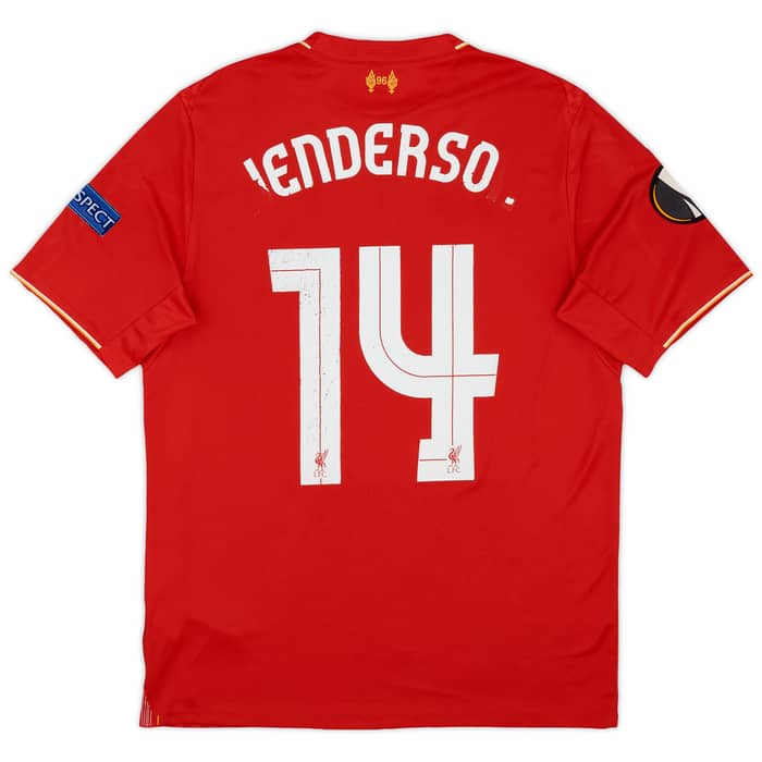 2015-16 Liverpool Home Shirt Henderson #14 - 4/10 - (M)