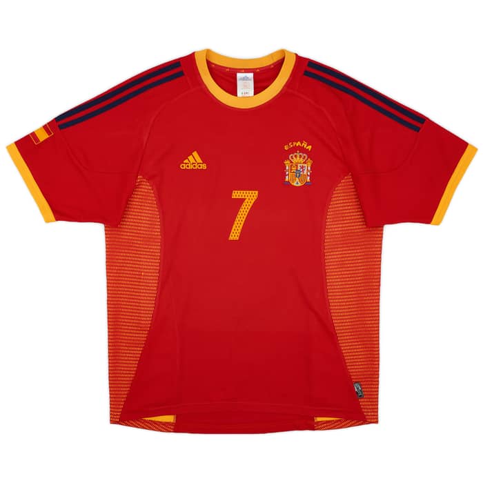2002-04 Spain Home Shirt Raul #7 - 6/10 - (M)