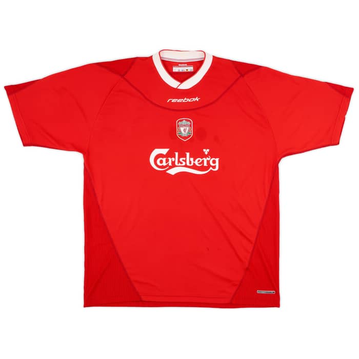 2002-04 Liverpool Home Shirt Gerrard #17 - 7/10 - (XL)