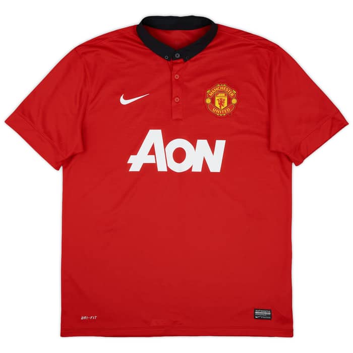 2013-14 Manchester United Home Shirt Rooney #10 - 8/10 - (L)