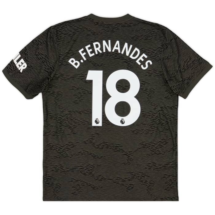 2020-21 Manchester United Away Shirt B.Fernandes #18 - 9/10 - (L)