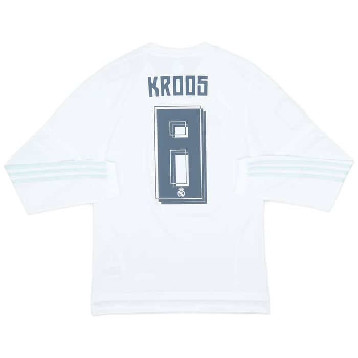 2015-16 Real Madrid Home L/S Shirt Kroos #8 (S)